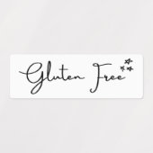Glutenvrij {sterren} Etiketten | Keuken & huismerk Labels (Design 1)