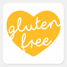 Glutenvrij Vierkante Sticker