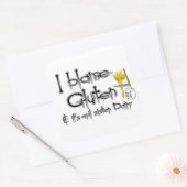 Glutenvrij & Zuivelvrij Vierkante Sticker (Envelop)