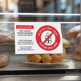 Glutenvrije allergie Veilig Restaurant Bakkerij Pr Raamsticker