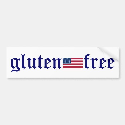 glutenvrije Amerikaanse Bumpersticker (Voorkant)