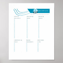 Glutenvrije boodschappenlijst Downloadbaar Poster