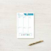 Glutenvrije Boodschappenlijst | Invulbaar Notitieb Post-it® Notes (Op bureau)