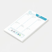 Glutenvrije Boodschappenlijst | Invulbaar Notitieb Post-it® Notes (Schuin)