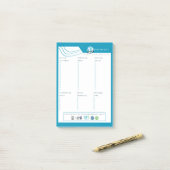 Glutenvrije Boodschappenlijst | Invulbaar Notitieb Post-it® Notes (Op bureau)