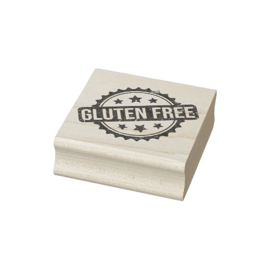 Glutenvrije Button Rubberstempel (Stempel)
