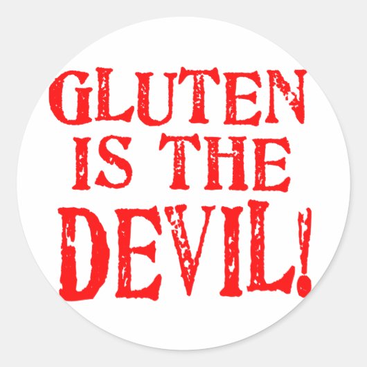 Glutenvrije coeliakie Design op geen enkele manier Ronde Sticker (Voorkant)