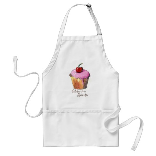 Glutenvrije cupcake Apron Standaard Schort (Voorkant)