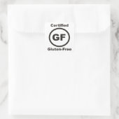 Glutenvrije gecertificeerde Sticker (Tas)