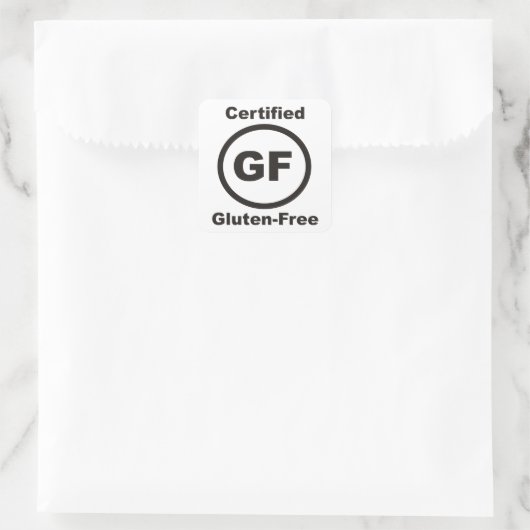 Glutenvrije gecertificeerde Sticker (Tas)