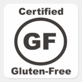 Glutenvrije gecertificeerde Sticker