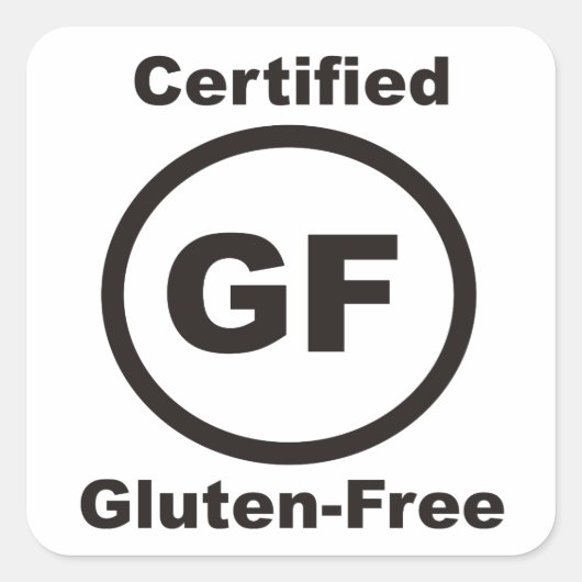 Glutenvrije gecertificeerde Sticker (Voorkant)