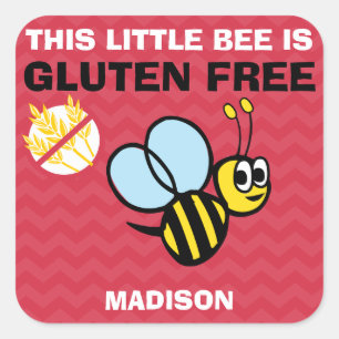 Glutenvrije hommel coeliakie rode Stickers