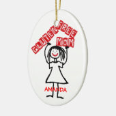 Glutenvrije mama Kerst Keramisch Ornament (Links)