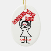 Glutenvrije mama Kerst Keramisch Ornament (Achterkant)