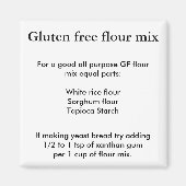 Glutenvrije meelmix magneet (Voorkant)