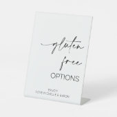 Glutenvrije opties Trouwbuffet Reclamebord Met Voetstuk (Voorkant)