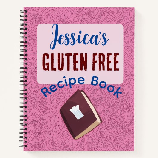 Glutenvrije receptideeën coeliakie voedselplanner notitieboek (Voorkant)