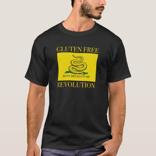 Glutenvrije revolutie (donker) t-shirt (Voorkant)