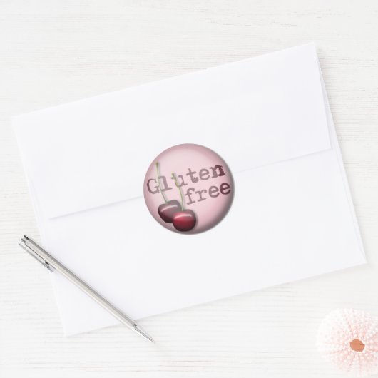 Glutenvrije Stickers - Cherry (Envelop)