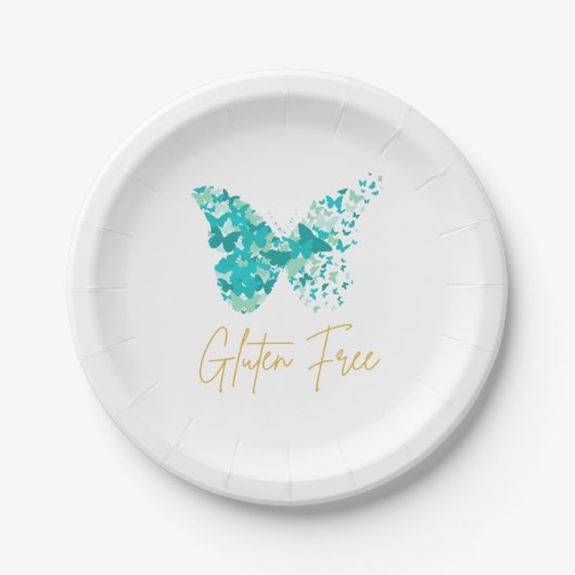 Glutenvrije vlinder esthetische partij Bord (Voorkant)