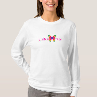 Glutenvrije vlinder (multi) T-shirt met lange hoes
