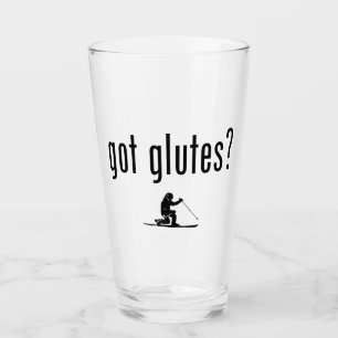 Glutes Telemark Skiing Glas