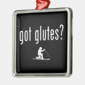 Glutes Telemark Skiing Metalen Ornament (Links)