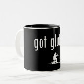 Glutes Telemark Skiing Tweekleurige Koffiemok (Voorkant links)