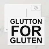 Glutton voor Gluten Briefkaart (Voorkant / Achterkant)