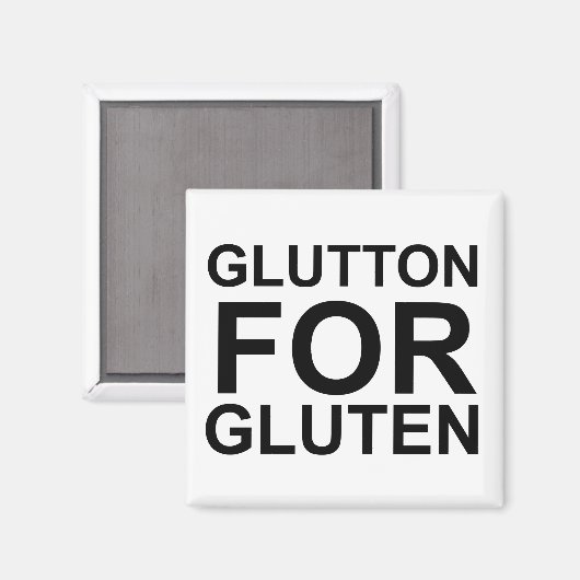 Glutton voor Gluten Magneet (Voorkant / Achterkant)