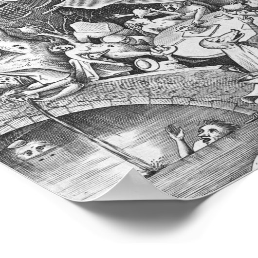 Gluttonie (Gula), de zeven hoofdzonden Poster (Hoek)