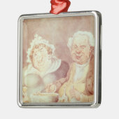 Gluttons, c.1800-05 metalen ornament (Links)