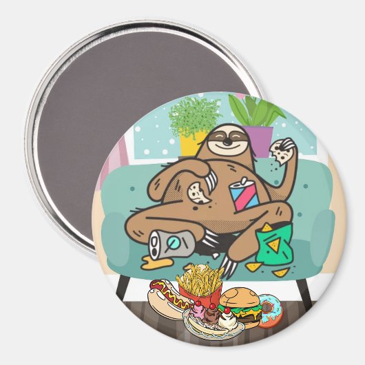 Gluttony Sloth Magnet (Voorkant / Achterkant)