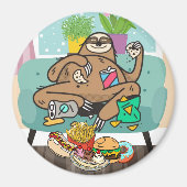 Gluttony Sloth Magnet (Voorkant)