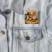 Gluttony Vierkante Button 5,1 Cm (In situ)