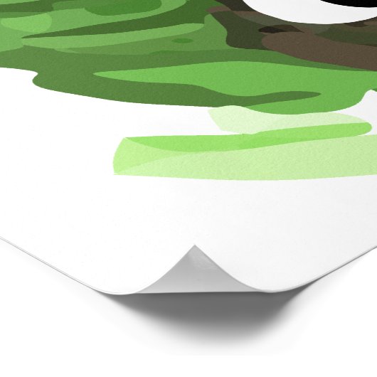 Gluurende Aap Poster (Hoek)
