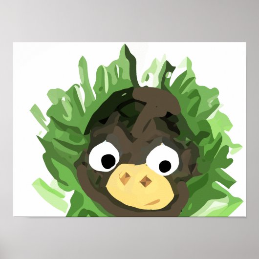 Gluurende Aap Poster (Voorkant)