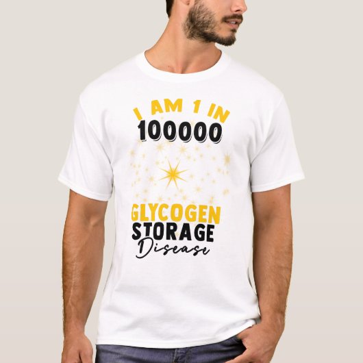 Glycogeen Storage Disease (GSD) - Bewustwording T-shirt (Voorkant)