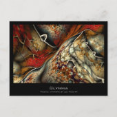 Glynnia Abstracte Fractal Artist Card Briefkaart (Voorkant)