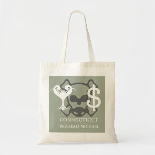 Glyph-afbeelding met breatineminid verbinden tote bag