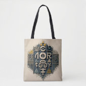 Glyphic Nexus Tote Bag (Voorkant)