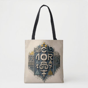 Glyphische Nexus Tote Bag
