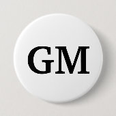 GM-Button Ronde Button 7,6 Cm (Voorkant)