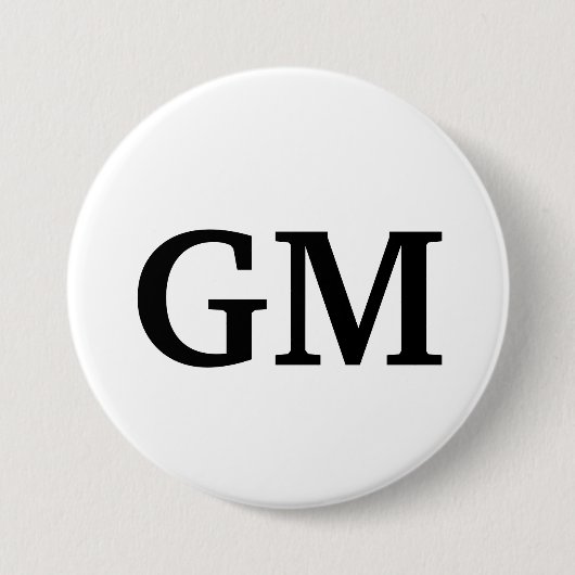 GM-Button Ronde Button 7,6 Cm (Voorkant)