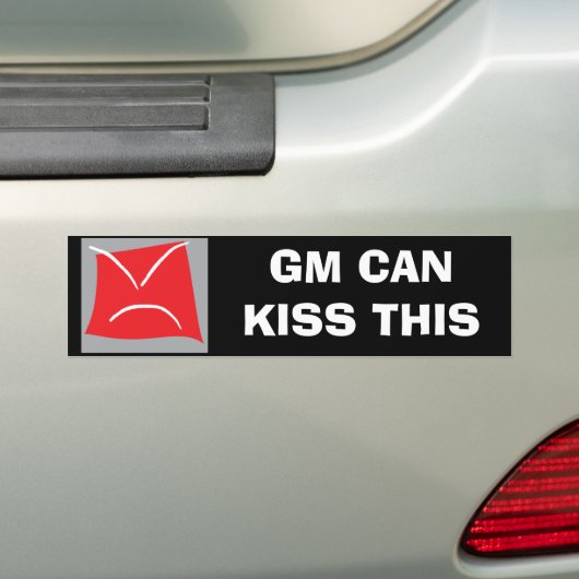 'GM CAN KISS DEZE' sticker voor voertuigen van Sat (Op auto)