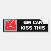'GM CAN KISS DEZE' sticker voor voertuigen van Sat (Voorkant)