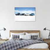 GM droomt op de Bonneville Salt Flats Canvas Afdruk (Insitu (Slaapkamer))