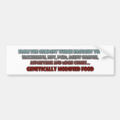 GM Foods Bumpersticker (Voorkant)