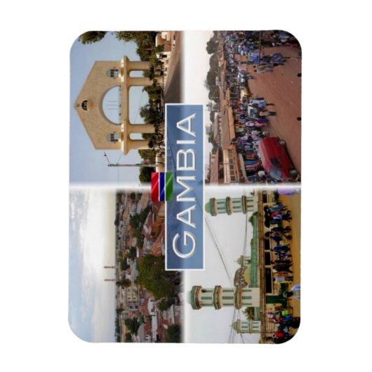 GM Gambia The Arch - Serekunda Market - Magneet (Verticaal)